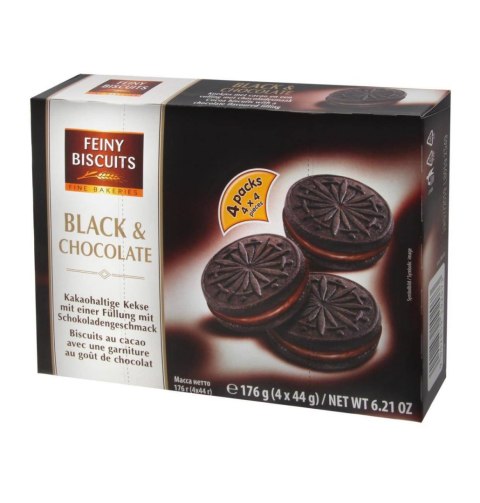 Feiny Biscuits Czekoladowe Markizy z Kremem Kakaowym 176 g