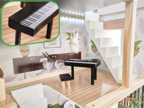 Domek dla lalek drewniany apartament Ikonka boho Domek dla lalek drewniany apartament Ikonka boho