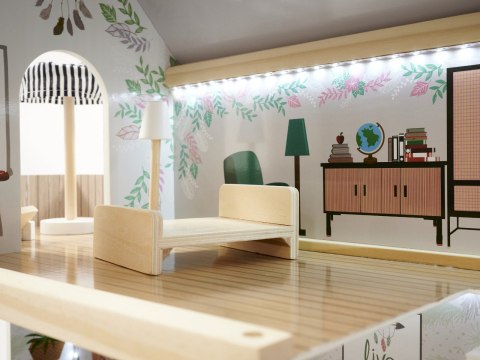 Domek dla lalek drewniany apartament Ikonka boho Domek dla lalek drewniany apartament Ikonka boho