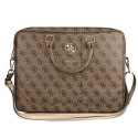 Guess 4G Big Metal Logo Computer Bag - Torba na notebooka 15" (brązowy)