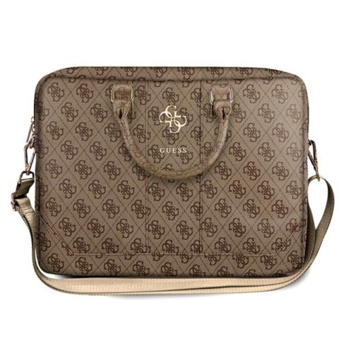 Guess 4G Big Metal Logo Computer Bag - Torba na notebooka 15" (brązowy)