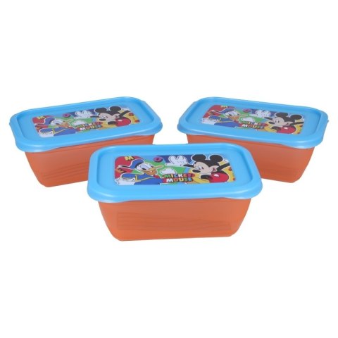 Mickey Mouse - Zestaw pojemników na żywność 540ml (3szt.) Mickey Mouse - Zestaw pojemników na żywność 540ml (3szt.)