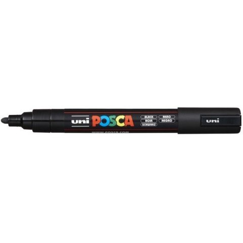 MARKER Z FARBĄ PLAKATOWĄ UNI PC-5M POSCA, CZARNY MARKER Z FARBĄ PLAKATOWĄ UNI PC-5M POSCA, CZARNY