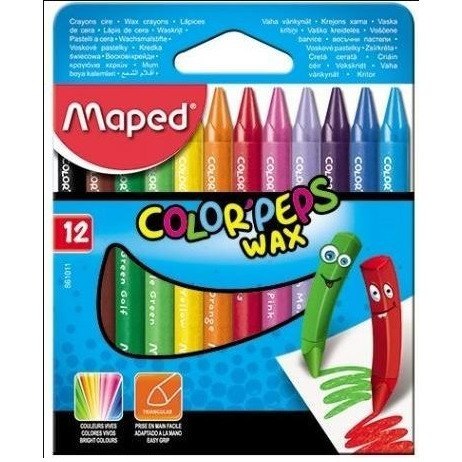 KREDKI ŚWIECOWE MAPED COLOR&#039;PEPS 12 KOLORÓW