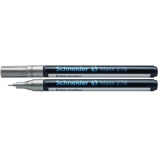 MARKER OLEJOWY SCHNEIDER MAXX 278, SREBRNY MARKER OLEJOWY SCHNEIDER MAXX 278, SREBRNY