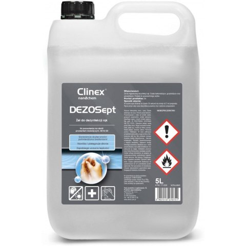 Żel do dezynfekcji rąk Clinex DezoSept 5L Żel do dezynfekcji rąk Clinex DezoSept 5L