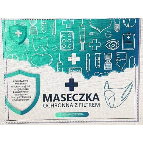 Maseczka Ochronna 4-warstwowa z wymiennym filtrem Maseczka Ochronna 4-warstwowa z wymiennym filtrem