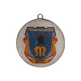 Medal Srebrny Z Miejscem Na Emblemat 25 Mm - Medal Stalowy Z Nadrukiem Luxor Jet