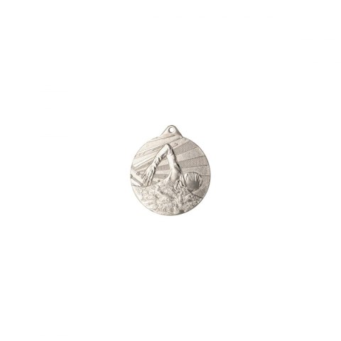 Medal 50mm stalowy srebrny - pływanie MMC7450/S Medal 50mm stalowy srebrny - pływanie MMC7450/S