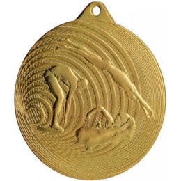 Medal Stalowy Pływanie Fi 70 Mmc3074 - Złoty