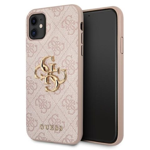 Guess 4G Big Metal Logo - Etui iPhone 11 (różowy) Guess 4G Big Metal Logo - Etui iPhone 11 (różowy)