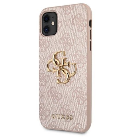Guess 4G Big Metal Logo - Etui iPhone 11 (różowy) Guess 4G Big Metal Logo - Etui iPhone 11 (różowy)