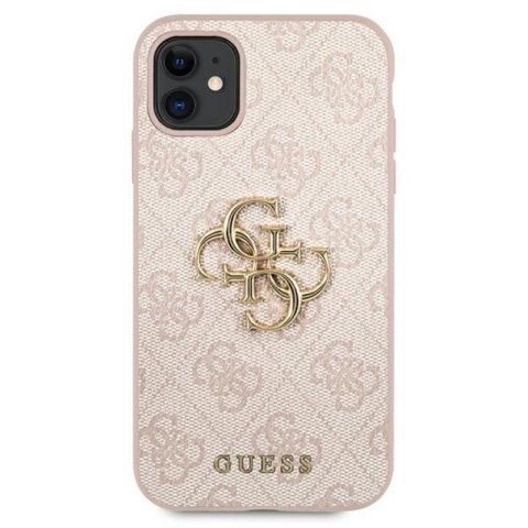 Guess 4G Big Metal Logo - Etui iPhone 11 (różowy) Guess 4G Big Metal Logo - Etui iPhone 11 (różowy)