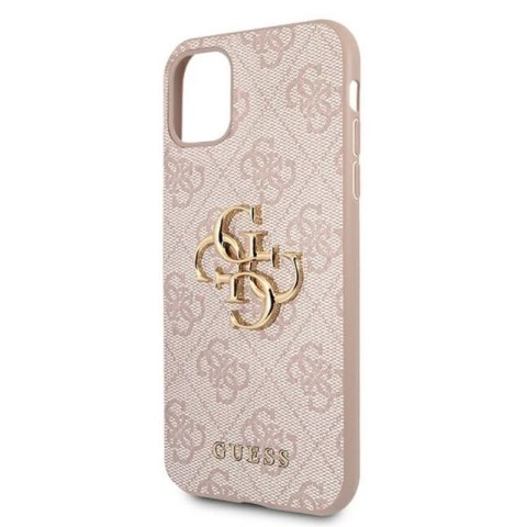 Guess 4G Big Metal Logo - Etui iPhone 11 (różowy) Guess 4G Big Metal Logo - Etui iPhone 11 (różowy)