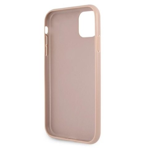Guess 4G Big Metal Logo - Etui iPhone 11 (różowy) Guess 4G Big Metal Logo - Etui iPhone 11 (różowy)