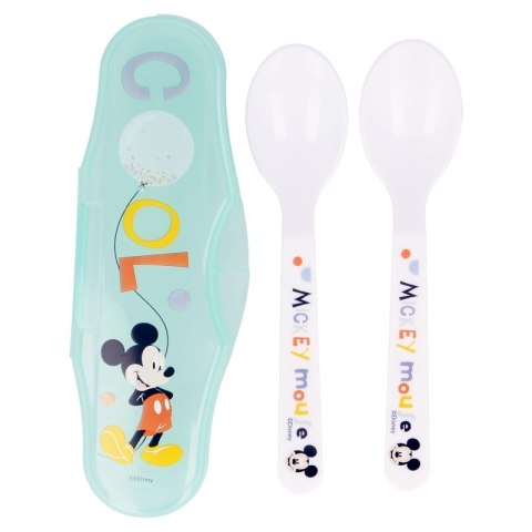 Mickey Mouse - Łyżeczka do karmienia 2 szt + etui Mickey Mouse - Łyżeczka do karmienia 2 szt + etui