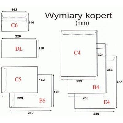 KOPERTY DL SK (SAMOKLEJĄCE) BIAŁE 25 SZT. KOPERTY DL SK (SAMOKLEJĄCE) BIAŁE 25 SZT.