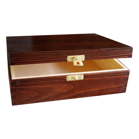 Drewniane Pudełko 21x16 brąz Drewniane Pudełko 21x16 brąz