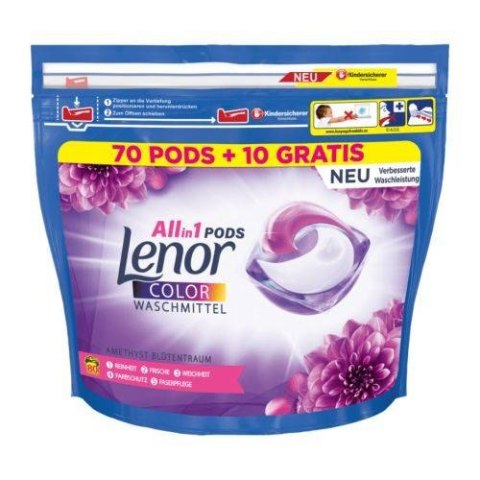 Lenor Amethyst Blutentraum Color All in 1 Kapsułki do Prania 80 szt.