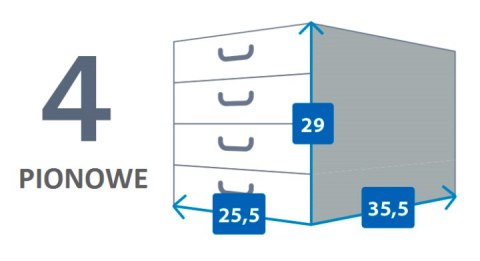 Pudełko kartonowe 4 szuflady pionowe SZKOCKA KRATA ZIELONA Pudełko kartonowe 4 szuflady pionowe SZKOCKA KRATA ZIELONA