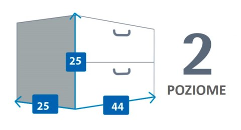 Pudełko kartonowe 2 szuflady poziome ANIOŁKI BŁĘKITNE Pudełko kartonowe 2 szuflady poziome ANIOŁKI BŁĘKITNE