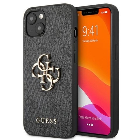Guess 4G Big Metal Logo - Etui iPhone 13 (szary) Guess 4G Big Metal Logo - Etui iPhone 13 (szary)