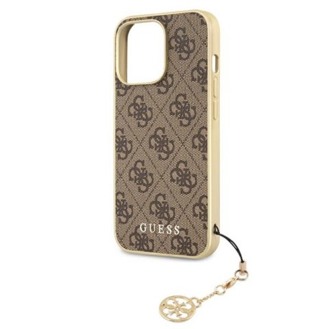 Guess 4G Charms Collection - Etui iPhone 13 Pro (brązowy) Guess 4G Charms Collection - Etui iPhone 13 Pro (brązowy)