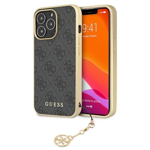 Guess 4G Charms Collection - Etui iPhone 13 Pro (szary) Guess 4G Charms Collection - Etui iPhone 13 Pro (szary)
