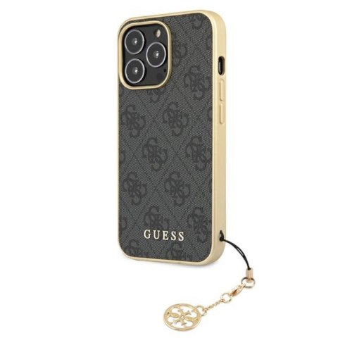 Guess 4G Charms Collection - Etui iPhone 13 Pro (szary) Guess 4G Charms Collection - Etui iPhone 13 Pro (szary)