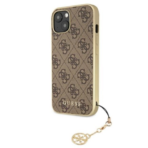 Guess 4G Charms Collection - Etui iPhone 13 (brązowy) Guess 4G Charms Collection - Etui iPhone 13 (brązowy)