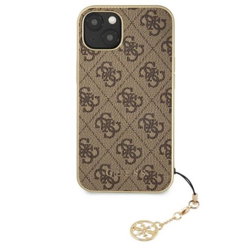 Guess 4G Charms Collection - Etui iPhone 13 (brązowy) Guess 4G Charms Collection - Etui iPhone 13 (brązowy)