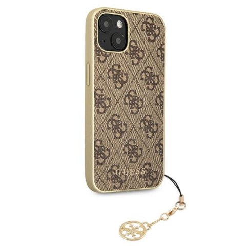 Guess 4G Charms Collection - Etui iPhone 13 (brązowy) Guess 4G Charms Collection - Etui iPhone 13 (brązowy)