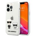 Karl Lagerfeld Ikonik & Choupette - Etui iPhone 13 Pro (przezroczysty)