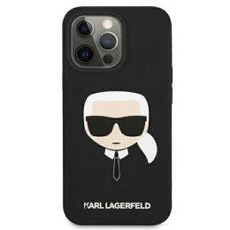 Karl Lagerfeld Liquid Silicone Ikonik Karl`s Head - Etui iPhone 13 Mini (czarny)