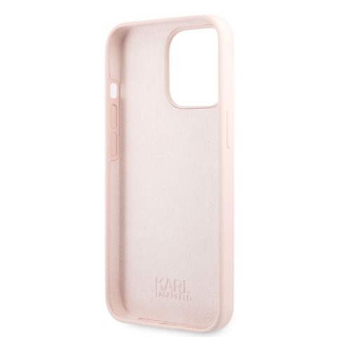 Karl Lagerfeld Liquid Silicone Ikonik Karl`s Head - Etui iPhone 13 Pro (różowy) Karl Lagerfeld Liquid Silicone Ikonik Karl`s Head - Etui iPhone 13 Pro (różowy)