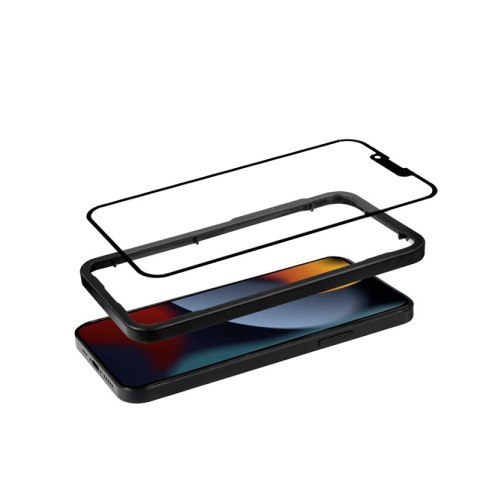 Crong Anti-Bacterial 3D Armour Glass - Szkło hartowane 9H na cały ekran iPhone 13 / iPhone 13 Pro + ramka instalacyjna Crong Anti-Bacterial 3D Armour Glass - Szkło hartowane 9H na cały ekran iPhone 13 / iPhone 13 Pro + ramka instalacyjna