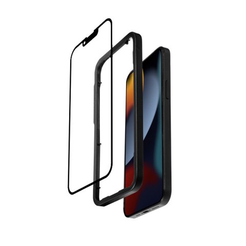 Crong Anti-Bacterial 3D Armour Glass - Szkło hartowane 9H na cały ekran iPhone 13 / iPhone 13 Pro + ramka instalacyjna Crong Anti-Bacterial 3D Armour Glass - Szkło hartowane 9H na cały ekran iPhone 13 / iPhone 13 Pro + ramka instalacyjna