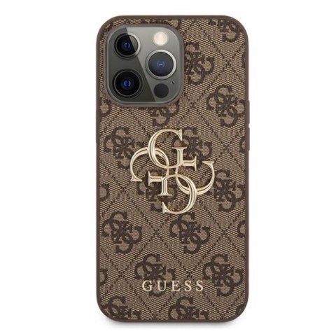 Guess 4G Big Metal Logo - Etui iPhone 13 Pro Max (brązowy) Guess 4G Big Metal Logo - Etui iPhone 13 Pro Max (brązowy)