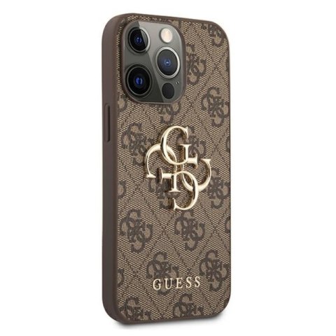 Guess 4G Big Metal Logo - Etui iPhone 13 Pro Max (brązowy) Guess 4G Big Metal Logo - Etui iPhone 13 Pro Max (brązowy)