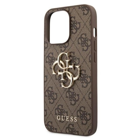 Guess 4G Big Metal Logo - Etui iPhone 13 Pro Max (brązowy) Guess 4G Big Metal Logo - Etui iPhone 13 Pro Max (brązowy)