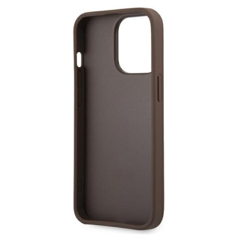 Guess 4G Big Metal Logo - Etui iPhone 13 Pro Max (brązowy) Guess 4G Big Metal Logo - Etui iPhone 13 Pro Max (brązowy)