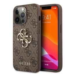 Guess 4G Big Metal Logo - Etui iPhone 13 Pro (brązowy)