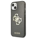 Guess Glitter 4G Big Logo - Etui iPhone 13 mini (czarny)