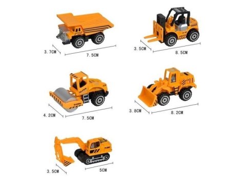 Metalowe Pojazdy Budowlane, Auta, Resoraki 5 Sztuk Zestaw Metalowe Pojazdy Budowlane, Auta, Resoraki 5 Sztuk Zestaw