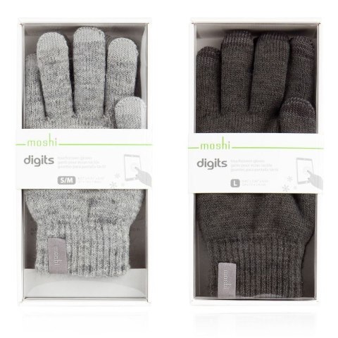 Moshi Digits Touchscreen Gloves - Rękawiczki dotykowe do smartfona (S) (Light Gray) Moshi Digits Touchscreen Gloves - Rękawiczki dotykowe do smartfona (S) (Light Gray)