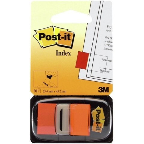 ZAKŁADKI POST-IT 25 X 43 MM 680-4 POMARAŃCZOWE 50 KARTEK