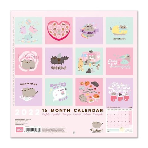 Pusheen - Kalendarz ścienny 30 x 30 cm 2022 z kolekcji Foodie Pusheen - Kalendarz ścienny 30 x 30 cm 2022 z kolekcji Foodie