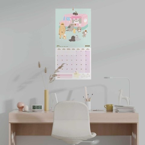 Pusheen - Kalendarz ścienny 30 x 30 cm 2022 z kolekcji Foodie Pusheen - Kalendarz ścienny 30 x 30 cm 2022 z kolekcji Foodie
