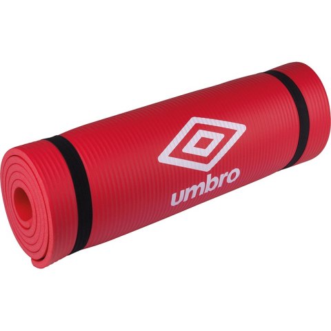 Umbro - Mata do fitness, yoga z taśmą transportową (czerwony) Umbro - Mata do fitness, yoga z taśmą transportową (czerwony)