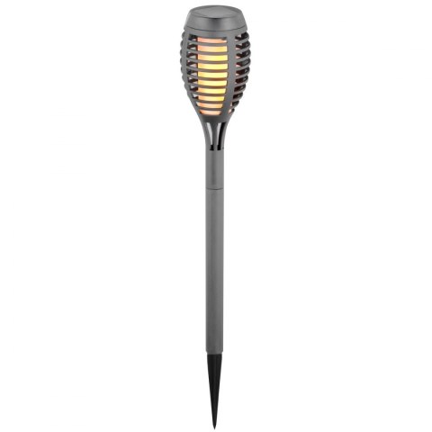 Pochodnia lampa solarna tańczące płomyki 12 led SMD szara Pochodnia lampa solarna tańczące płomyki 12 led SMD szara